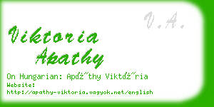 viktoria apathy business card